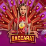 Mega Baccarat live casino game at SlimKing